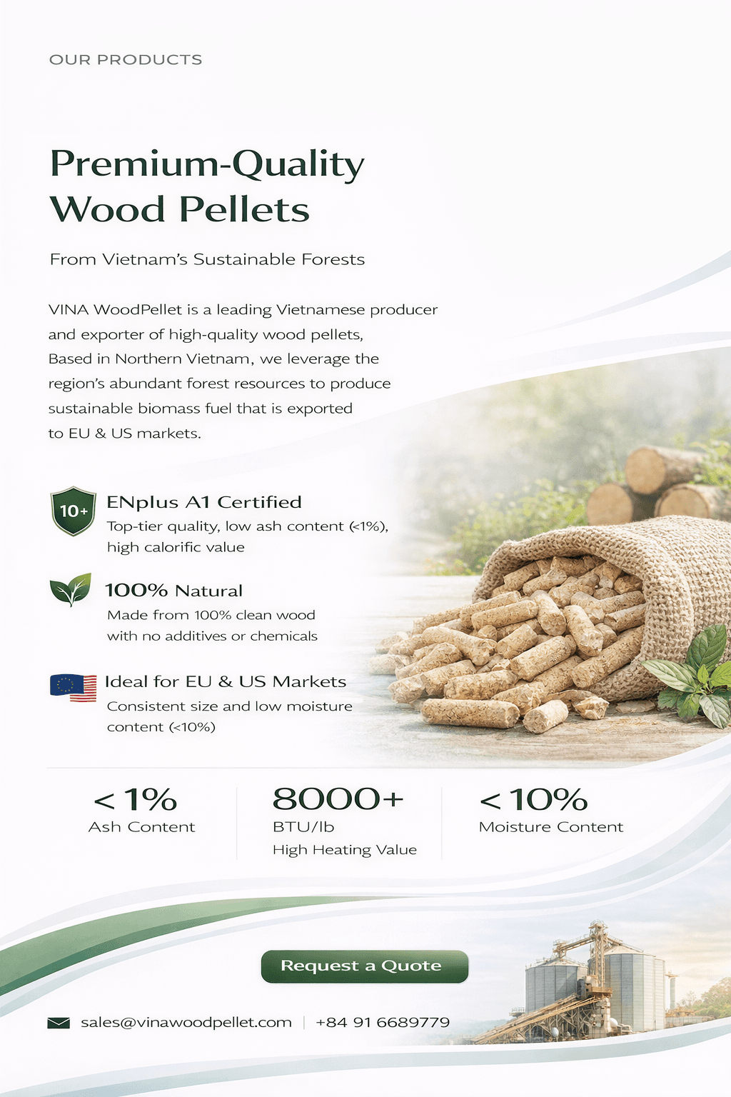 VINA WoodPellet company overview presentation