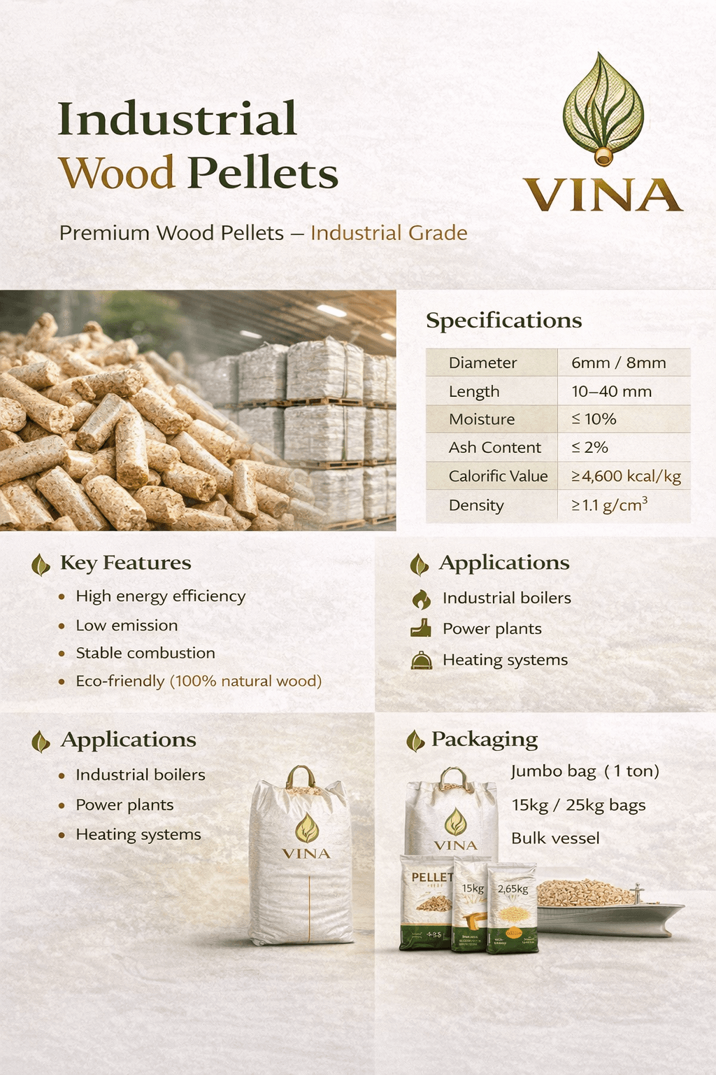 Industrial Wood Pellets