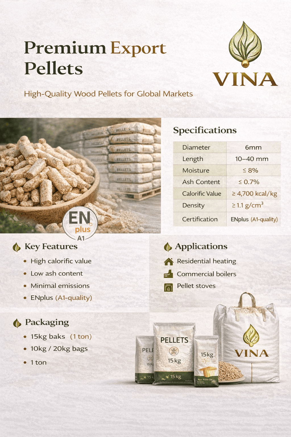 Premium Export Pellets